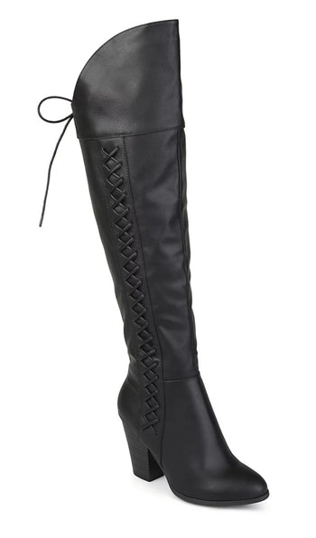 THE LUXE NK GLAM LEATHER OVER THE KNEE BOOTS - NKFBOOTS1