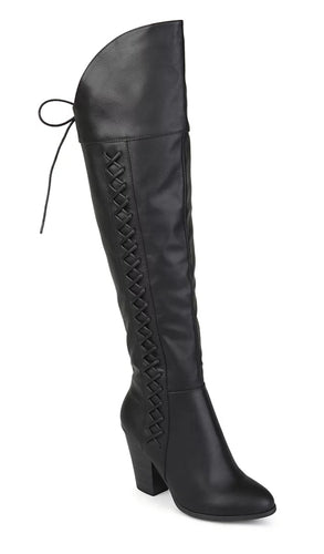 THE LUXE NK GLAM LEATHER OVER THE KNEE BOOTS - NKFBOOTS1