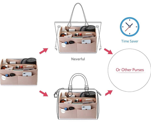 THE LUXE CLASSIC NK GLAM PURSE ORGANIZER - ORGANIZEME