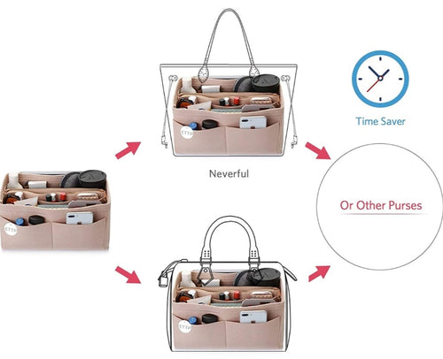 THE LUXE CLASSIC NK GLAM PURSE ORGANIZER - ORGANIZEME