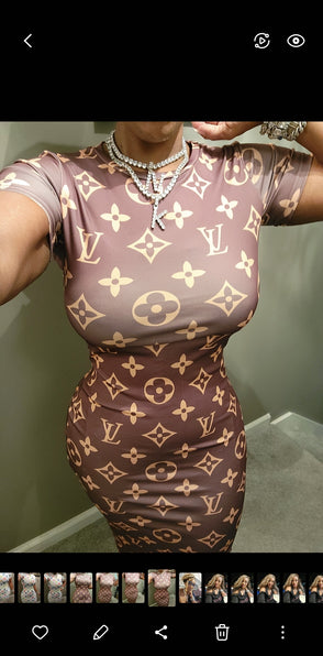 THE LUXE NK GLAM HIGH FASHION BODY CON DRESS - NKDRESS5