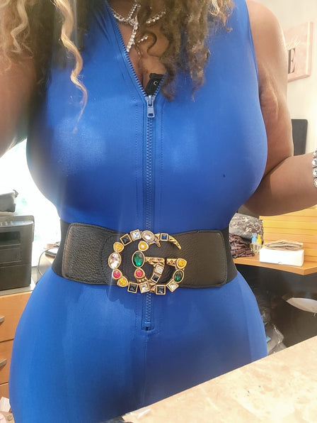 THE LUXE NK GLAM HIGH FASHION STRETCH BELT - NKB1068