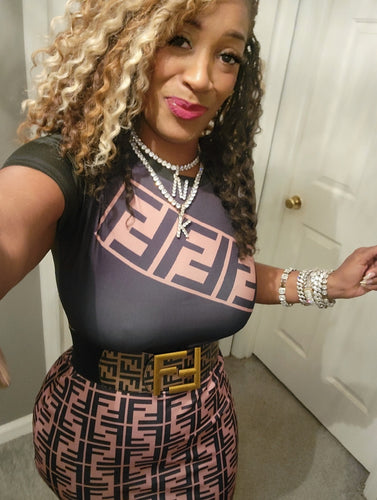 THE LUXE NK GLAM HIGH FASHION BODY CON DRESS - NKA503
