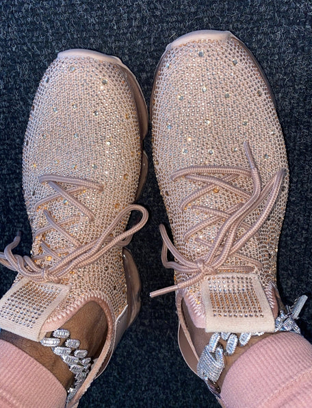 THE LUXE NK GLAM FLY GIRL BLING SNEAKERS - BSFLOW22A