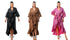 THE LUXE NK GLAM PU LEATHER PUFF SLEEVE RUFFLE WRAP DRESS - PULWD1000