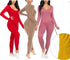 THE LUXE NK GLAM SUPER STRETCHY SEAMLESS LONG SLEEVE U-NECK BODY JUMPSUIT -SMJ6937