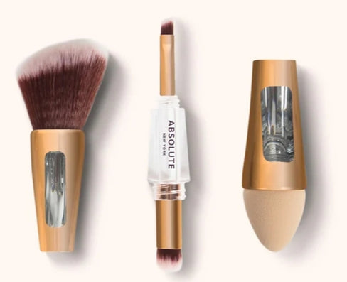THE LUXE NK GLAM FLY GIRL BEAUTY COLLECTION - 4 IN 1 MULTI-PURPOSE BRUSH - ABMB24