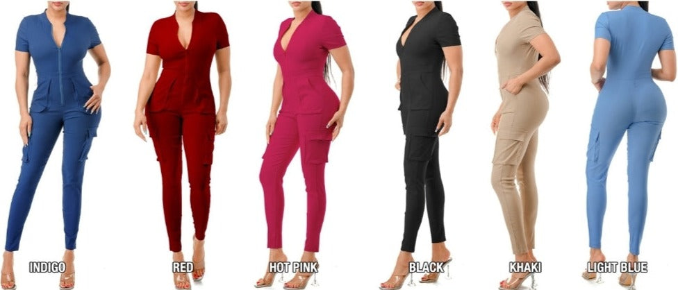 THE LUXE NK GLAM GIRL CARGO DENIM JUMPSUIT-20030