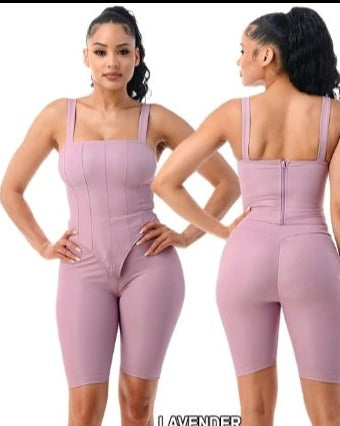 THE LUXE NK GLAM GIRL COLLECTION-2PC FAUX LEATHER SHORTS SET-LTP2779