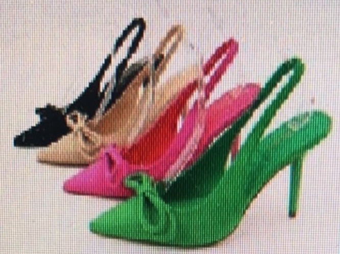 THE LUXE NK GLAM GIRL CLASSIC SHOE COLLECTION - THE SAVANNAH POINTED TOE SLINGBACK PUMP HEELS - FLORA16