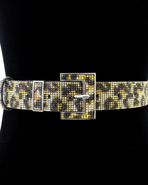 THE LUXE NK GLAM GIRL BELTS & ACCESSORY COLLECTION - NK GLAM GOLD PLATED BLING BELT - MA0202GSJT