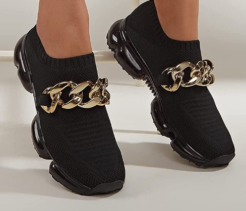 THE LUXE NK GLAM GIRL SNEAKER COLLECTION - GLAM GIRL CUBAN LINK SNEAKER - CLFLOW19