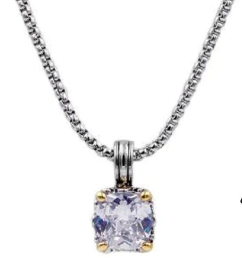 THE LUXE NK GLAM GIRL LUXURY JEWELRY COLLECTION - MEDIUM RHINESTONE PENDANT NECKLACE  - NK3032