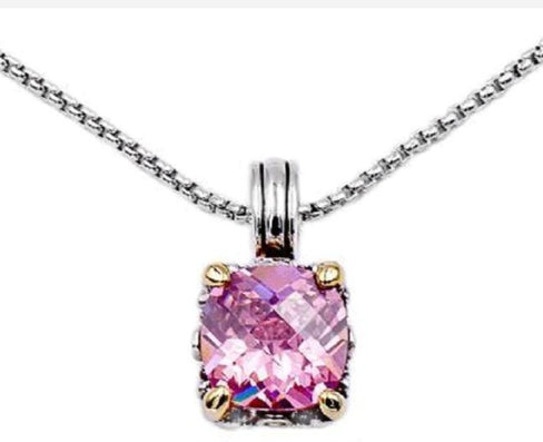 THE LUXE NK GLAM GIRL LUXURY JEWELRY COLLECTION - MEDIUM RHINESTONE PENDANT NECKLACE  - NK3032