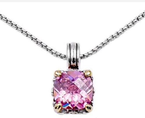 THE LUXE NK GLAM GIRL LUXURY JEWELRY COLLECTION - MEDIUM RHINESTONE PENDANT NECKLACE  - NK3032