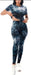 THE LUXE NK GLAM GIRL ACTIVE & LOUNGE WEAR COLLECTION - GLAM GIRL TYE-DYE 2PC SET - SET701TD