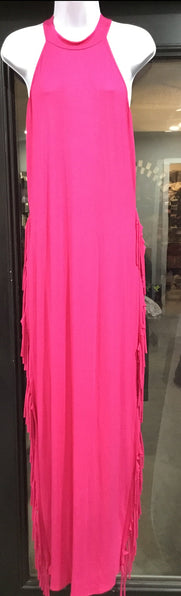 THE LUXE CLASSIC NK MAXI FRINGE PLUS BODYCON -NKA4030