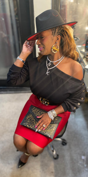 THE LUXE CLASSIC NK OFF THE SHOULDER TOP-NK104