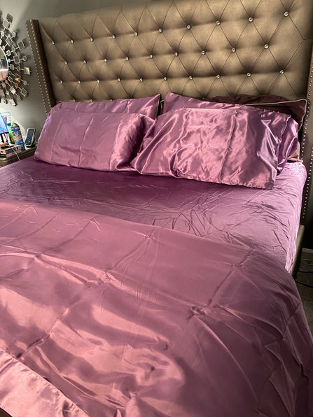 THE LUXE NK GLAM SUPER SILKY SATIN SHEETS - SILKSHEETS