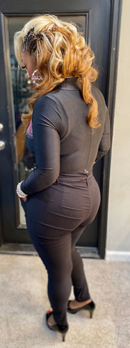 THE LUXE CLASSIC NK BLACK DRESS PANTS w/belt-NK146