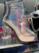 THE LUXE NK GLAM PATENT CLEAR BOOTIES - NKF188