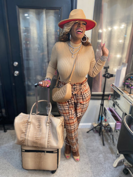 THE LUXE CLASSIC NK  PLAID SET- NK178