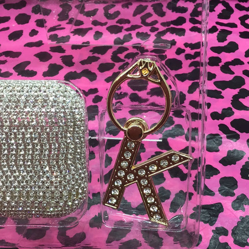 THE LUXE CLASSIC RHINESTONE EARBUDS CASE - J304