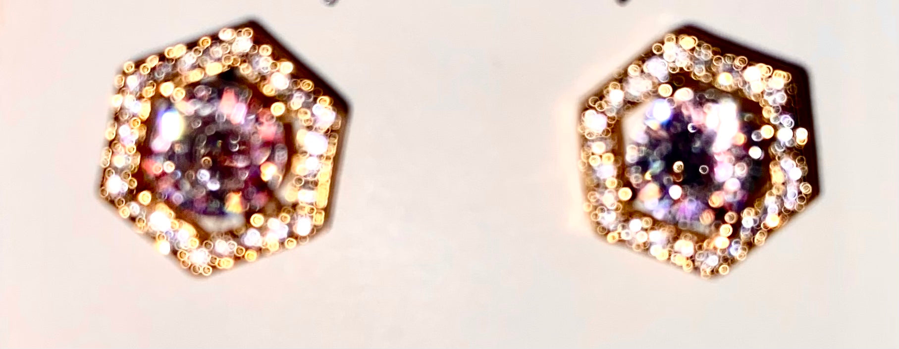 THE LUXE NK GLAM GIRL LUXURY JEWELRY COLLECTION - CZ RHINESTONE STUD EARRINGS