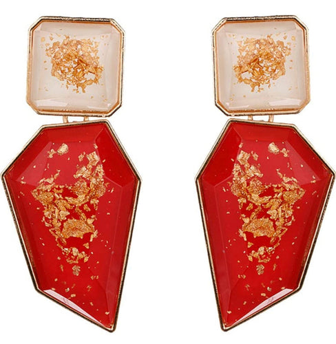 THE LUXE NK GLAM GIRL LUXURY JEWELRY COLLECTION - GEOMETRIC CHUNKY STATEMENT EARRINGS - 847709