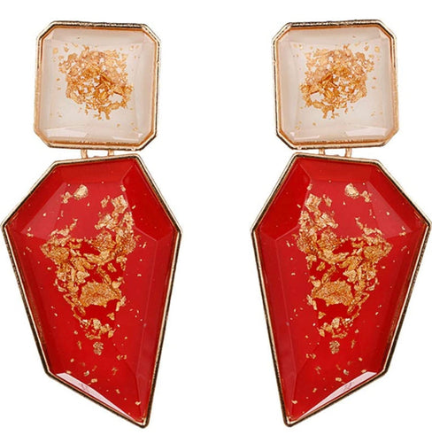 THE LUXE NK GLAM GIRL LUXURY JEWELRY COLLECTION - GEOMETRIC CHUNKY STATEMENT EARRINGS - 847709
