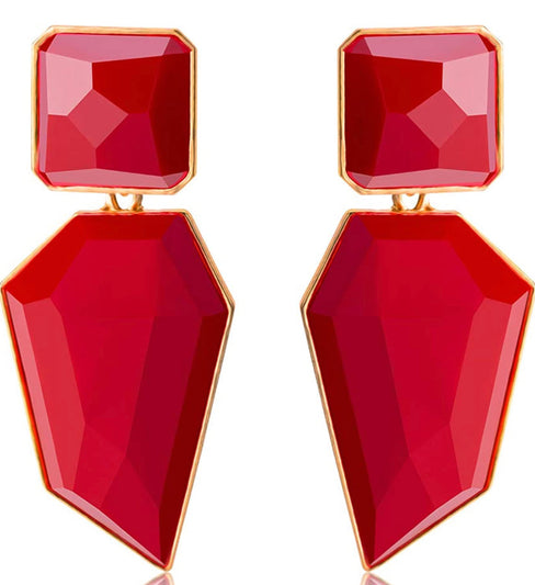 THE LUXE NK GLAM GIRL LUXURY JEWELRY COLLECTION - GEOMETRIC CHUNKY STATEMENT EARRINGS - 847709