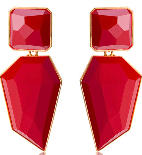 THE LUXE NK GLAM GIRL LUXURY JEWELRY COLLECTION - GEOMETRIC CHUNKY STATEMENT EARRINGS - 847709