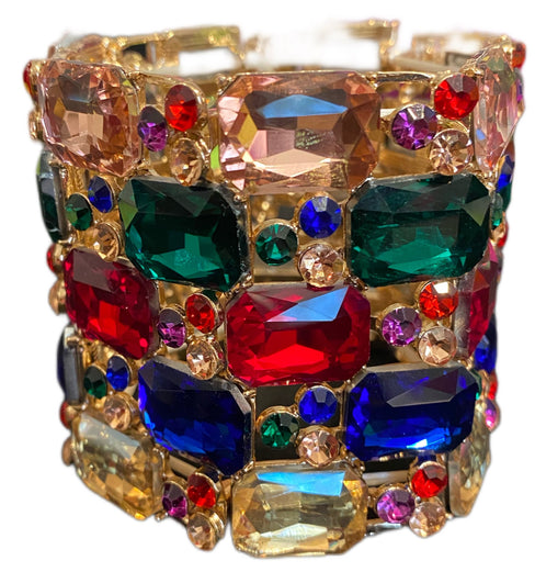 THE LUXE NK GLAM GIRL LUXURY JEWELRY COLLECTION - STRETCHABLE RHINESTONE BRACELET- 71193