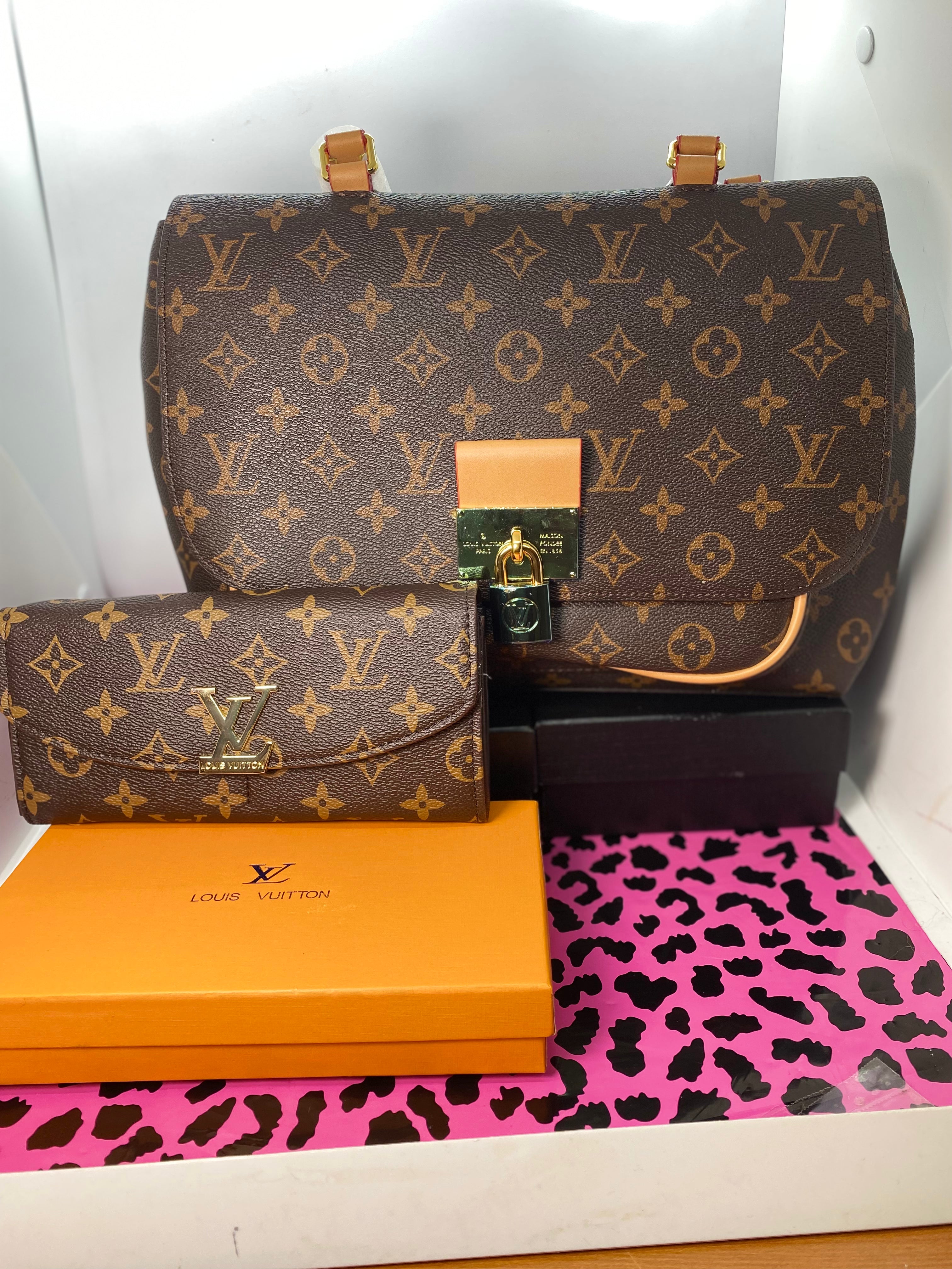 THE LUXE NK GLAM HIGH FASHION PADLOCK CROSSBODY SET - NKLV1005