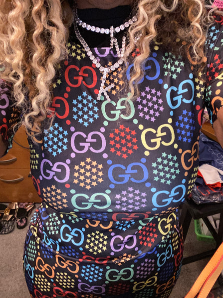 The Luxe NK glam multi color body con dress - NKAGG5