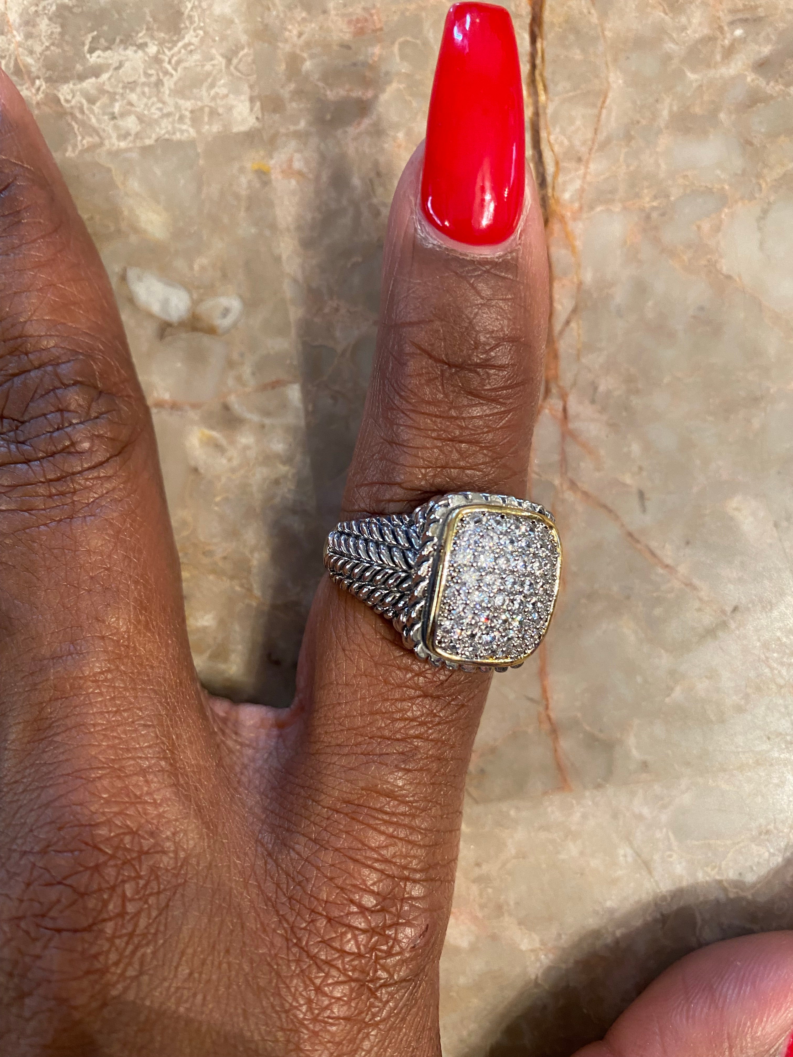 THE LUXE NK GLAM HIGH FASHION DY RING - NKRING500