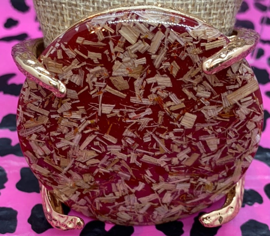 THE LUXE NK GLAM GIRL LUXURY JEWELRY COLLECTION - BIGG ACETATE STONE BANGLE BRACELET COLLECTION  - JB20039