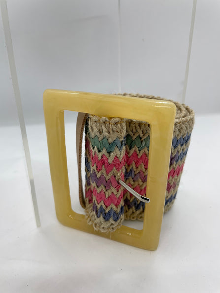 THE LUXE CLASSIC NK HIGH FASHION MULTICOLOR STRAW BELT-NKB1113