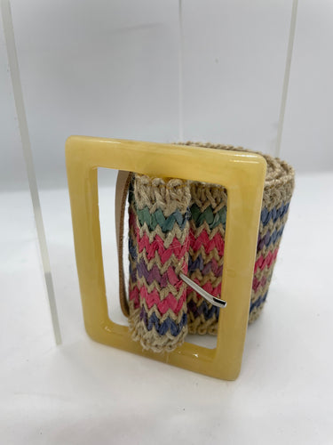 THE LUXE CLASSIC NK HIGH FASHION MULTICOLOR STRAW BELT-NKB1113