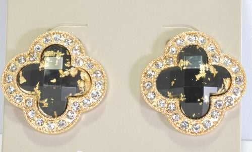 THE LUXE NK GLAM GIRL LUXURY JEWELRY COLLECTION- BELT COLLECTION- CLOVER STUD EARRINGS/BRACELETS/NECKLACES