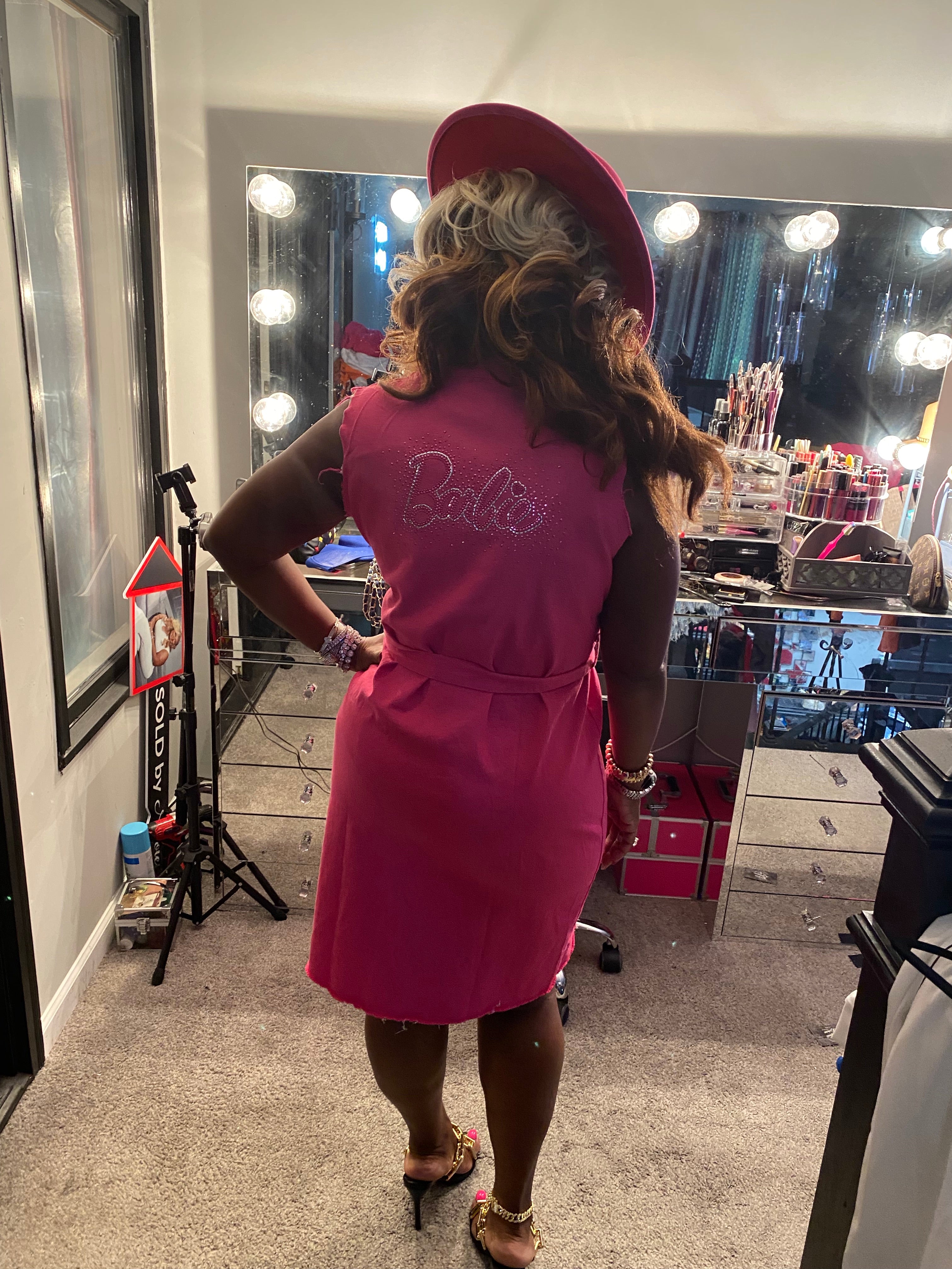 THE NK LUXE CLASSIC PINK JEAN BARBIE JACKET/DRESS-NK69