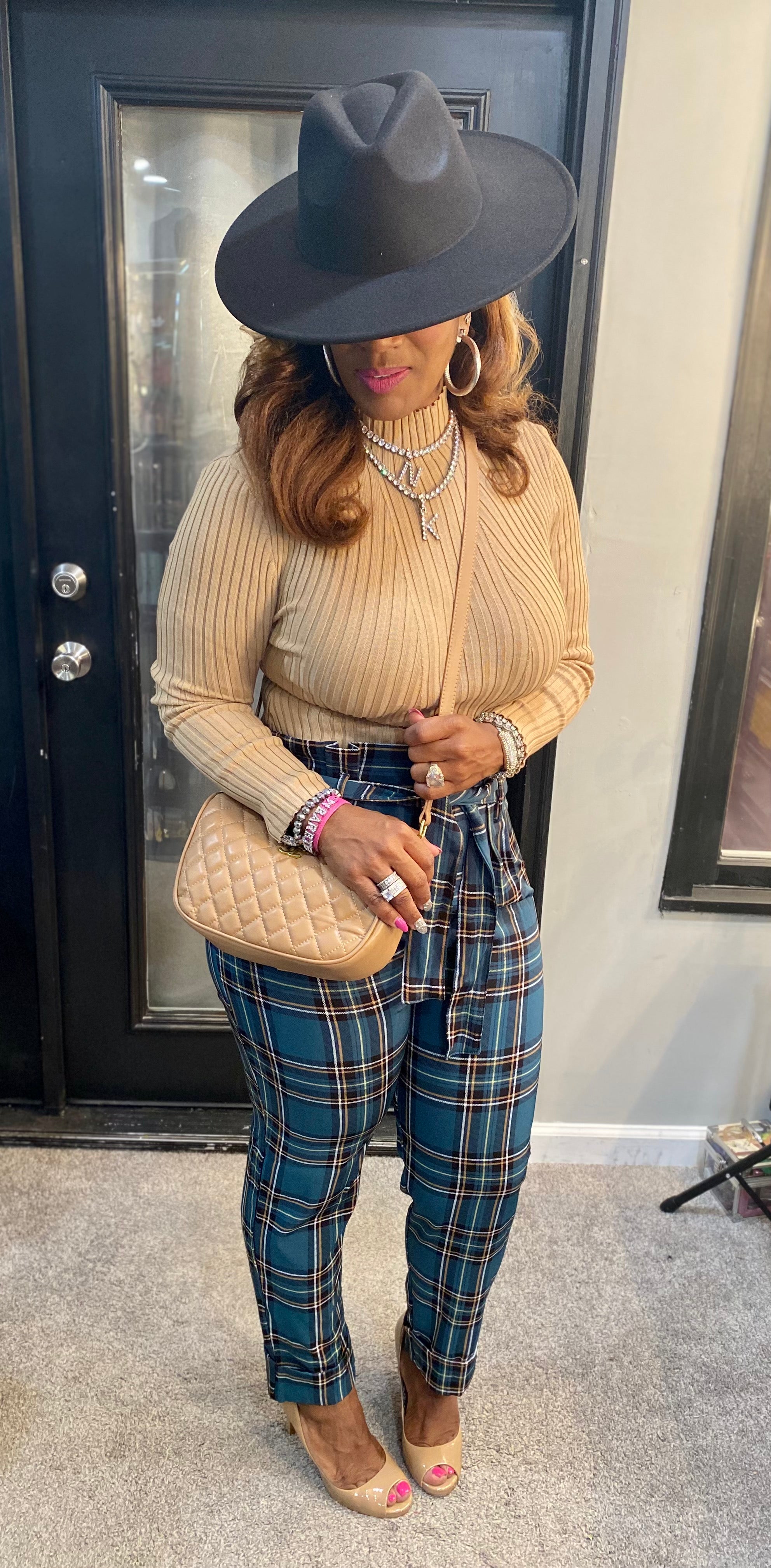 THE LUXE CLASSIC NK  PLAID SET- NK178