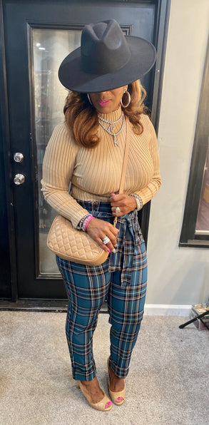 THE LUXE CLASSIC NK  PLAID SET- NK178