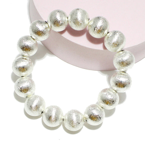 THE LUXE NK GLAM LUXURY JEWELRY COLLECTIONS - BRASS BEADED BALL NECKLACE SET