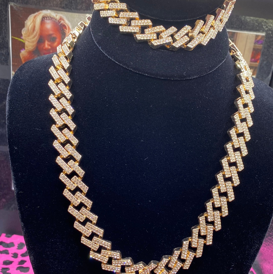 THE LUXE CLASSIC CUBAN LINK SET - J318