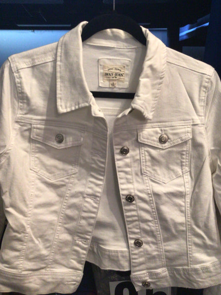 THE LUXE CLASSIC NK WHITE JEAN MELANIN JACKET-NKJ3