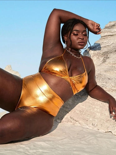 THE LUXE CLASSIC NK GOLD SWIMSUIT- NKSW2