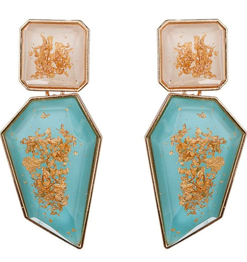 THE LUXE NK GLAM GIRL LUXURY JEWELRY COLLECTION - GEOMETRIC CHUNKY STATEMENT EARRINGS - 847709