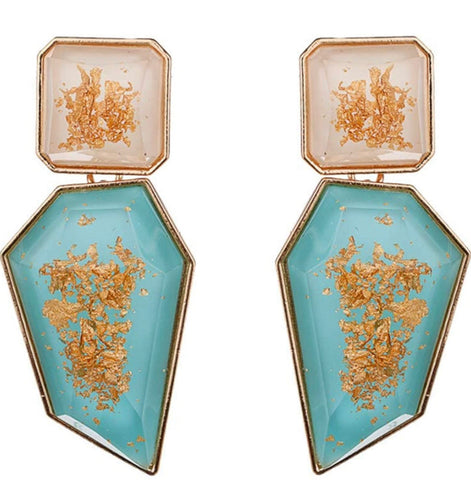 THE LUXE NK GLAM GIRL LUXURY JEWELRY COLLECTION - GEOMETRIC CHUNKY STATEMENT EARRINGS - 847709