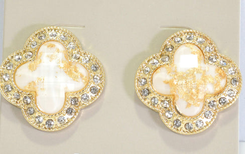 THE LUXE NK GLAM GIRL LUXURY JEWELRY COLLECTION- BELT COLLECTION- CLOVER STUD EARRINGS/BRACELETS/NECKLACES